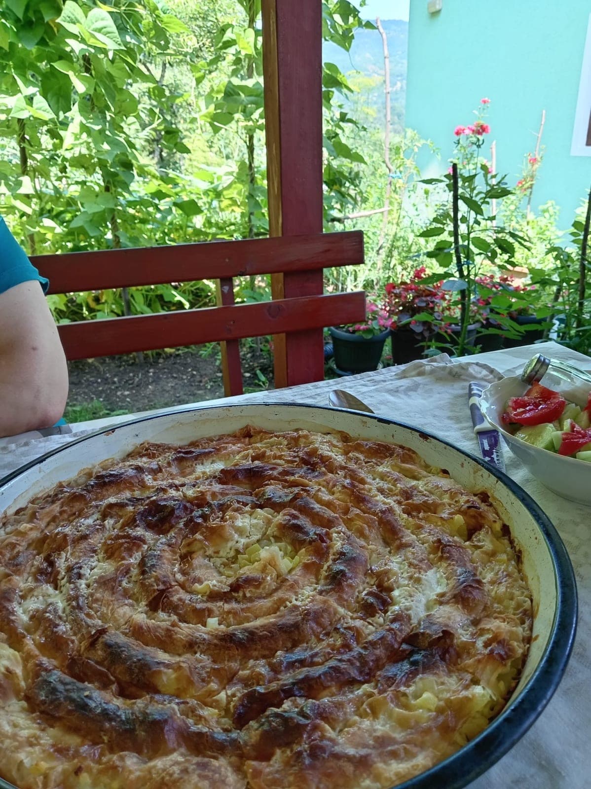 Homemade Bosnian food from the garden